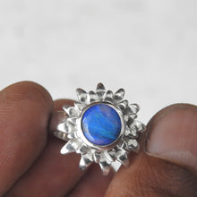 Load image into Gallery viewer, AUSTRALIAN BLACK OPAL RING