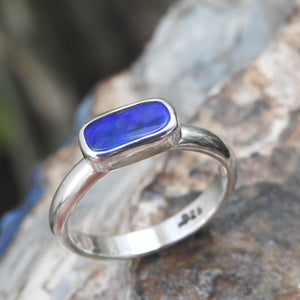 AUSTRALIAN BLACK OPAL RING