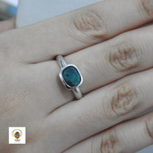 Load image into Gallery viewer, AUSTRALIAN BLACK OPAL RING