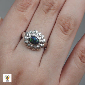 BLACK OPAL RING