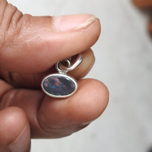 AUSTRALIAN BLACK OPAL PENDANT