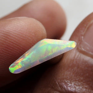 Made to Order Ring with Solid Lightning Ridge Multi-Color Opal