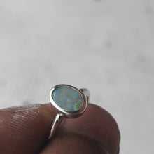 Load image into Gallery viewer, Natural Solid Opal Sterling Silver Ring