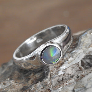 LIGHTNING RIDGE OPAL RING