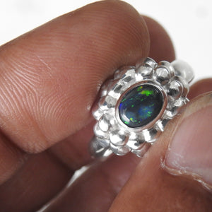 BLACK OPAL RING