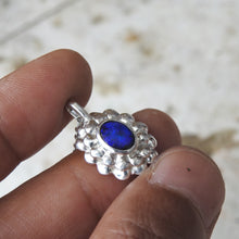 Load image into Gallery viewer, Solid Lightning Ridge Black Opal Sterling Silver Pendant Necklace