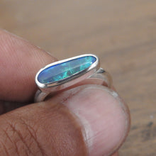 Load image into Gallery viewer, AUSTRALIAN BLACK OPAL RING