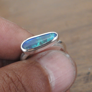 AUSTRALIAN BLACK OPAL RING