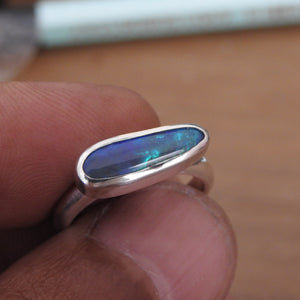 AUSTRALIAN BLACK OPAL RING