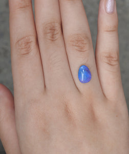 Made to Order Silver Ring with Solid Lightning Ridge Natural Crystal Opal