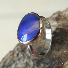 Load image into Gallery viewer, BLACK OPAL RING