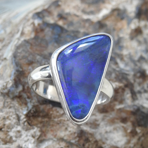 AUSTRALIAN BLACK OPAL RING