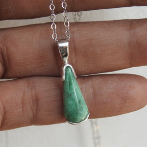 Australian Variscite Sterling Silver Pendant Necklace.