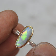 Load image into Gallery viewer, Lightning Ridge Solid Opal Ring