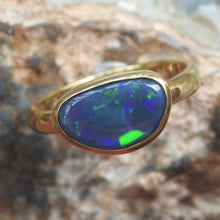 Load image into Gallery viewer, BLACK OPAL RING