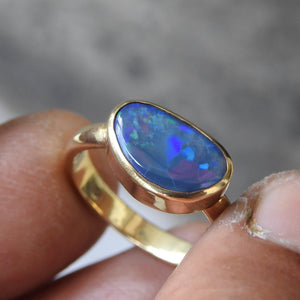 BLACK OPAL RING