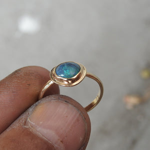 BLACK OPAL RING