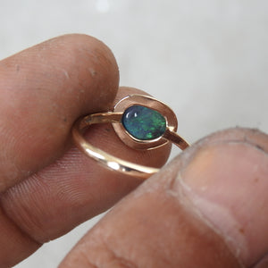 BLACK OPAL RING