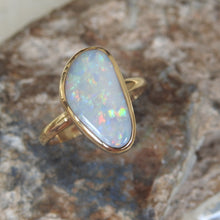 Load image into Gallery viewer, WHITE OPAL RING