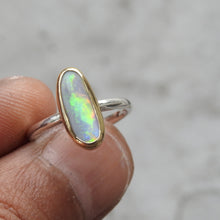 Load image into Gallery viewer, Lightning Ridge Solid Opal Ring