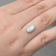 Load image into Gallery viewer, Custom Made Silver Ring with Lightning Ridge Opal