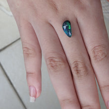 Load image into Gallery viewer, Natural Polished Solid Black Opal with Green Blue Color Fires from Lightning Ridge.